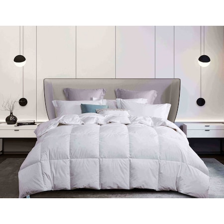 Martha Stewart White Goose Down & Feather Comforter, White, King MS006546